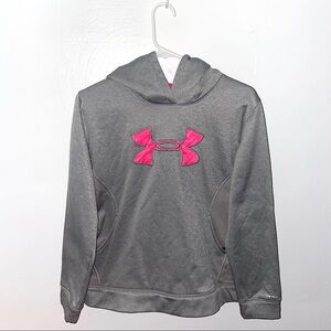 Under Armour Storm Grey Girls Hoodie Youth XL